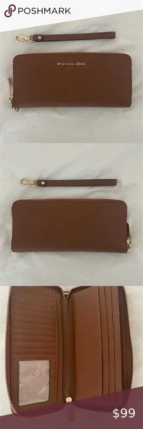 what type of leather does michael kors se|Michael Kors leather continental wristlet.